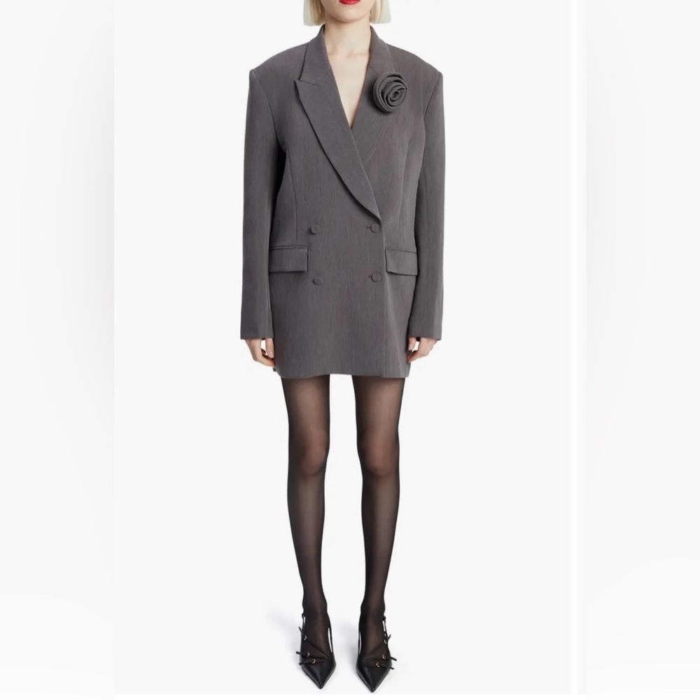 Bardot Joelle Long Sleeve Tuxedo Minidress